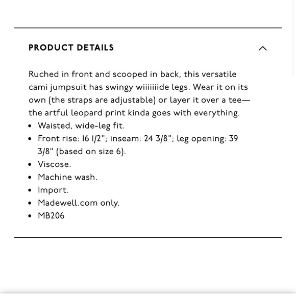 Madewell Shirred Wide-leg Cami Jumpsuit: Leopard - Picture 5 of 5